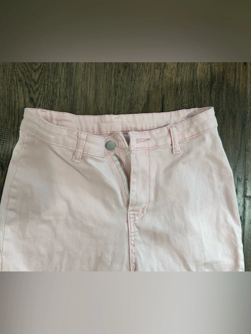 Light Pink Flared Jeans SHEIN - Picture 3 of 7
